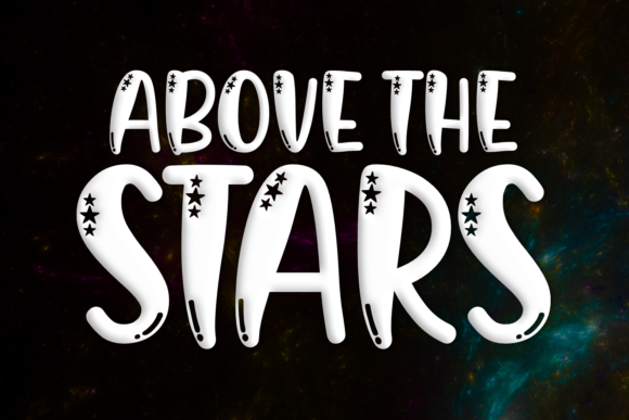 Above the Stars Font for Editorial Design