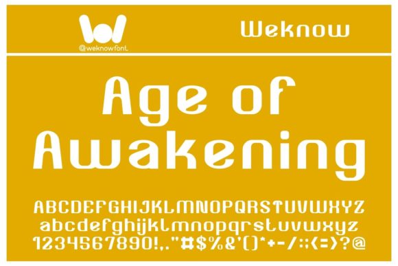 Age of Awakening Font for Bold Branding