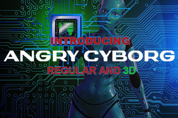 Angry Cyborg: A Futuristic Display Font for Modern Editorial Design