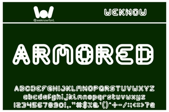 Armored Font for Bold Digital Campaigns