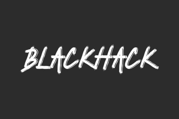 Blackhack: A Rough-Edge Display Font for Bold Branding