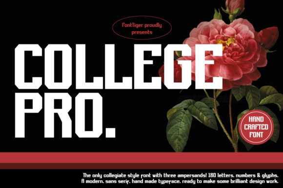 College Pro: A Bold Display Font for Branding Projects