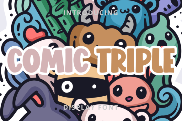 Comic Triple: A Playful Display Font for Bold Brand Campaigns