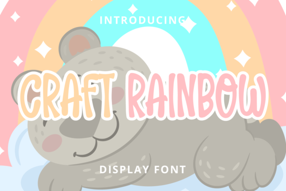 Craft Rainbow: A Modern Display Font for Editorial Design