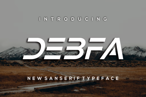 Debfa: A Bold Display Font for Editorial Projects