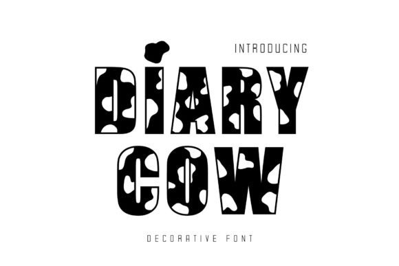 Diary Cow Font for Editorial Design and Content Creation