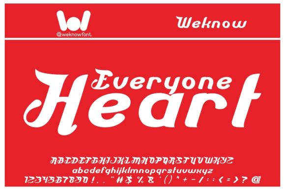 Everyone Heart Font for Editorial Design and Content Creation
