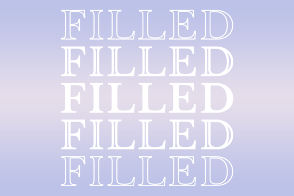 Filled Font for Branding Projects