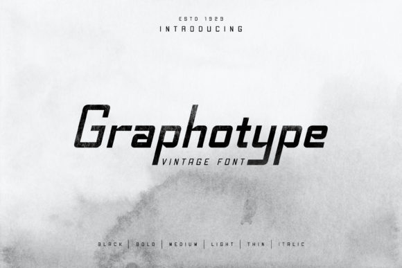 Graphotype: A Bold Display Font for Modern Branding