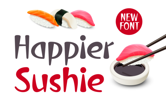 Happier Sushie Font for Handmade Creations