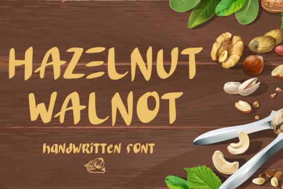 Hazelnut Walnot Font for Eye-Catching Designs
