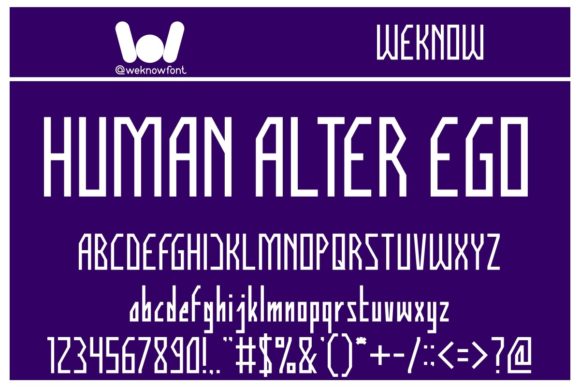 Human Alter Ego Font for Professional Branding