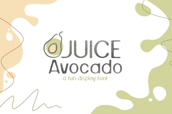 Juice Avocado Font for Playful Editorial Design