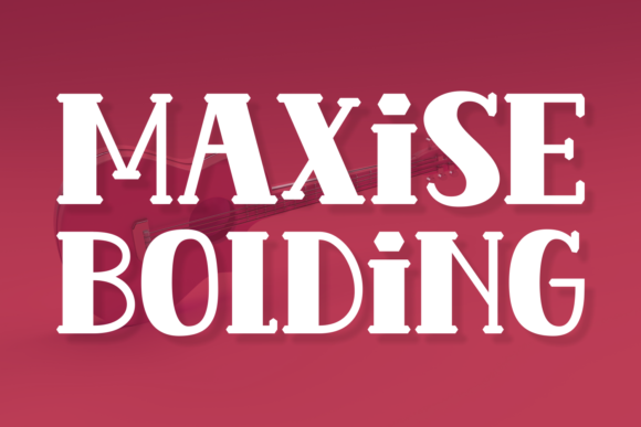 Maxise Bolding: A Bold Display Font for Editorial Elegance