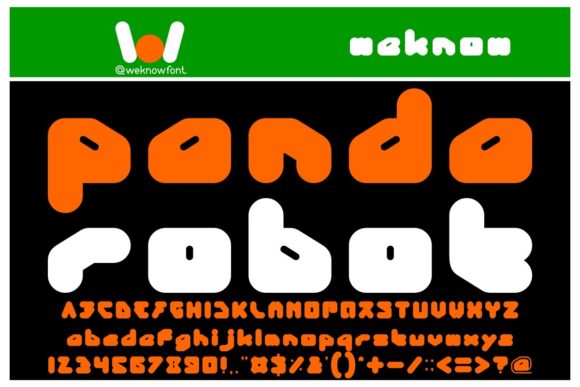 Panda Robot Display Font Review