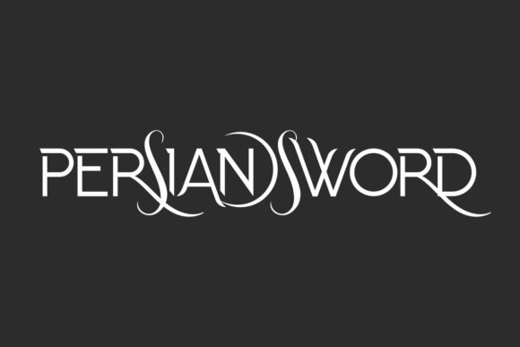 Persian Sword Font for Editorial Design