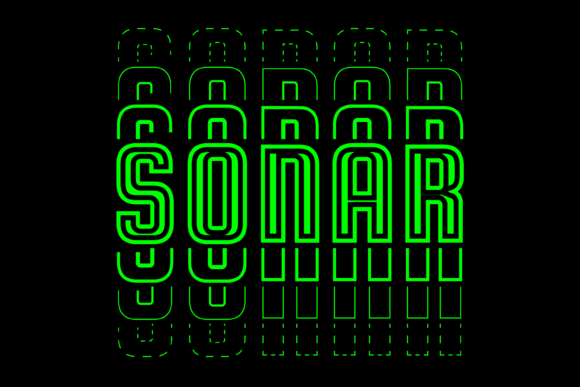 Sonar Font for Futuristic Branding Projects