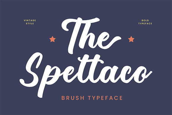 The Spettaco: A Brush Calligraphy Font for Modern Branding