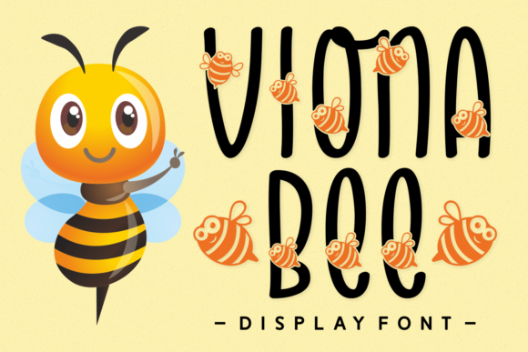 Viona Bee: A Playful Display Font for Creative Campaigns