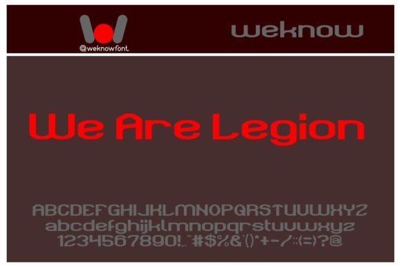 We Are Legion Display Font Review for Campaign Design